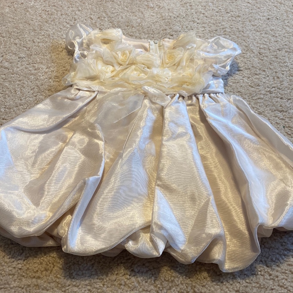 beige toddler dress